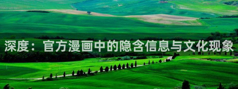 漫画之家网址：深度：官方漫画中的隐含信息与文化现象